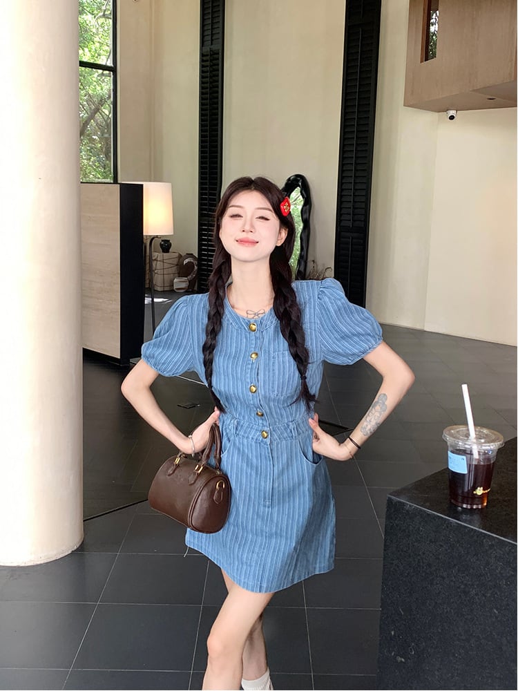 【dress】デニムワンピース　M24618