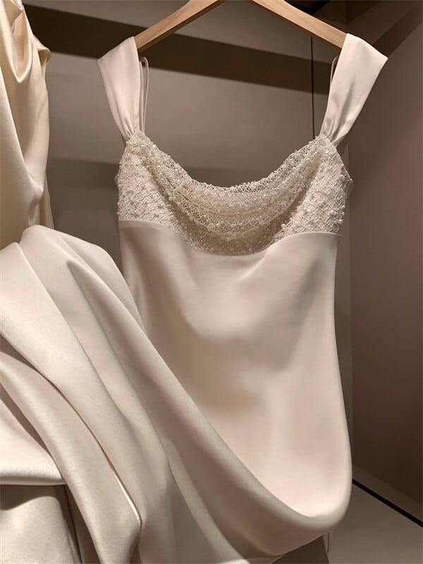 【dress】パールスパンコール付きキャミワンピース　N3527