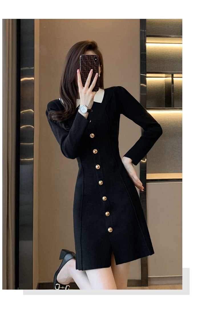 【dress】ニットワンピース　M25426