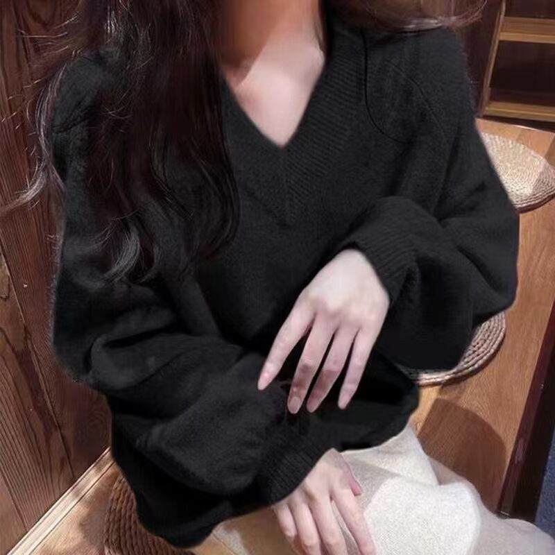 【tops】Vネックニットセーター　M27400