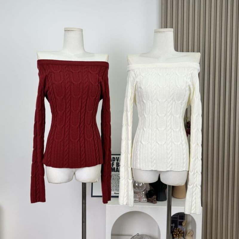 【tops】2wayニットトップス Q7620