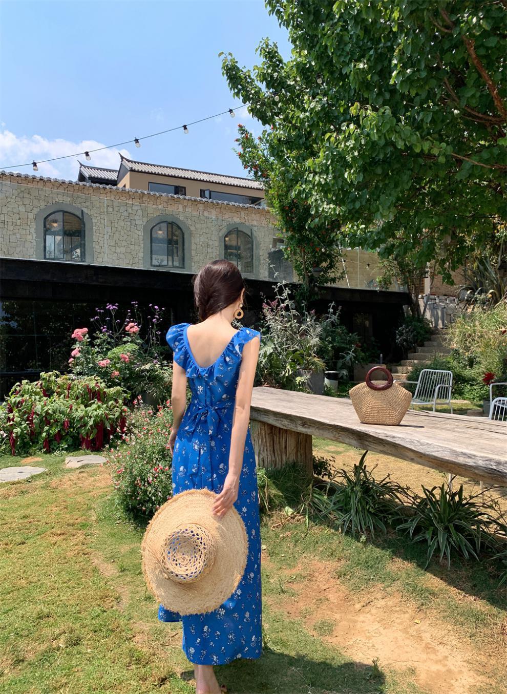 【dress】花柄フリルワンピース　M24068