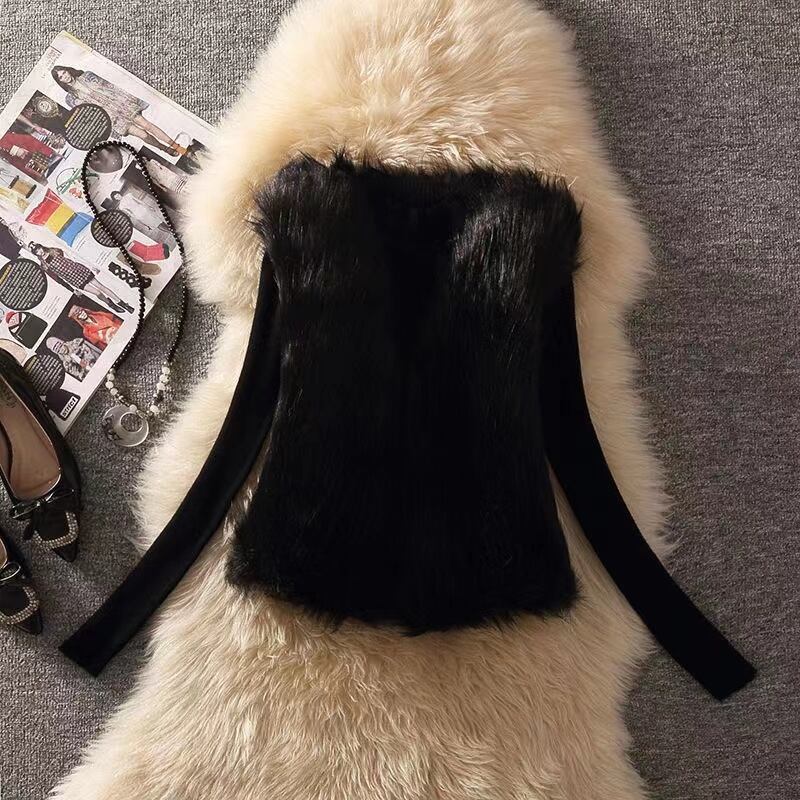 【set】セットベスト+セーター+スカート3点セットアップF1291