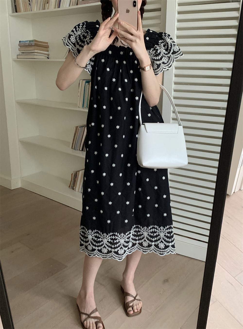【dress】刺繍ワンピース　M24729