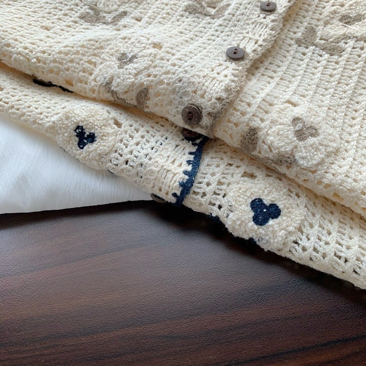 【tops】ジャカードニットベスト　M29422