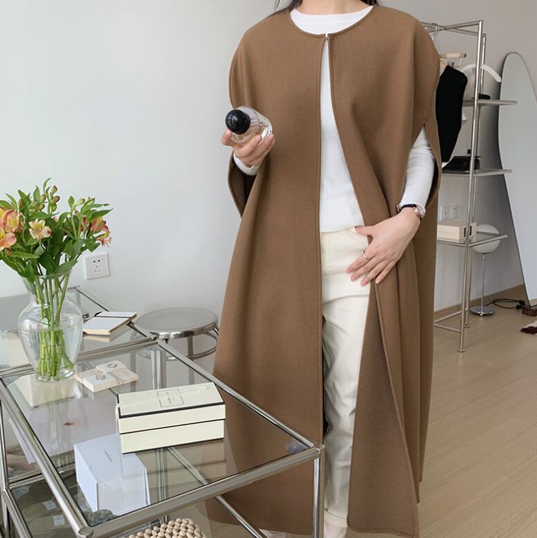 【outer】ロングケープコート　M19079