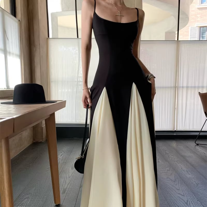 【dress】ロングキャミワンピース Q8394