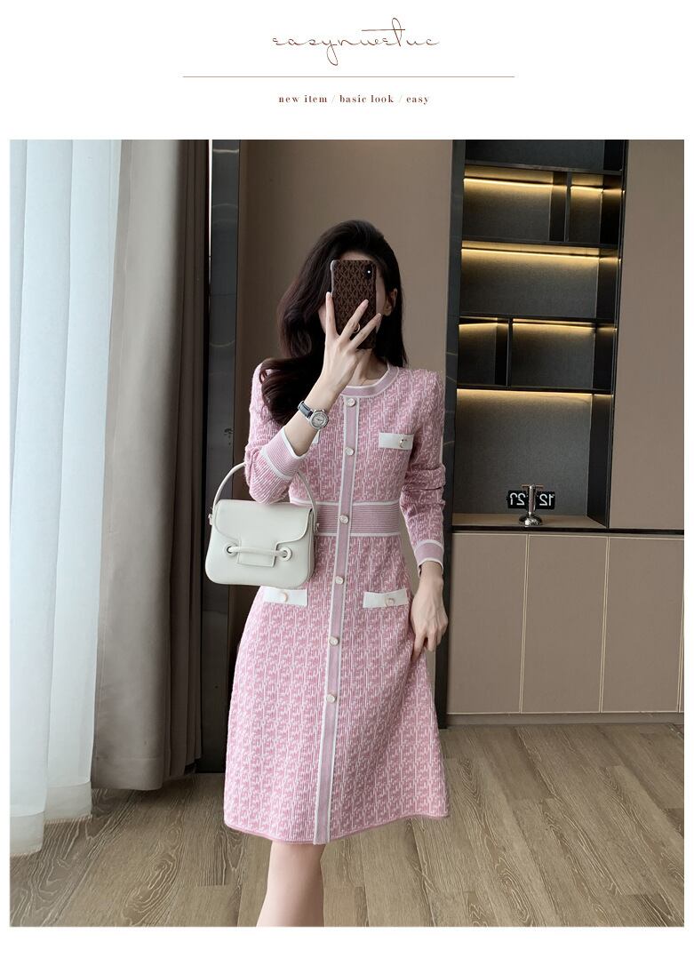 【dress】ニットワンピース　M19167