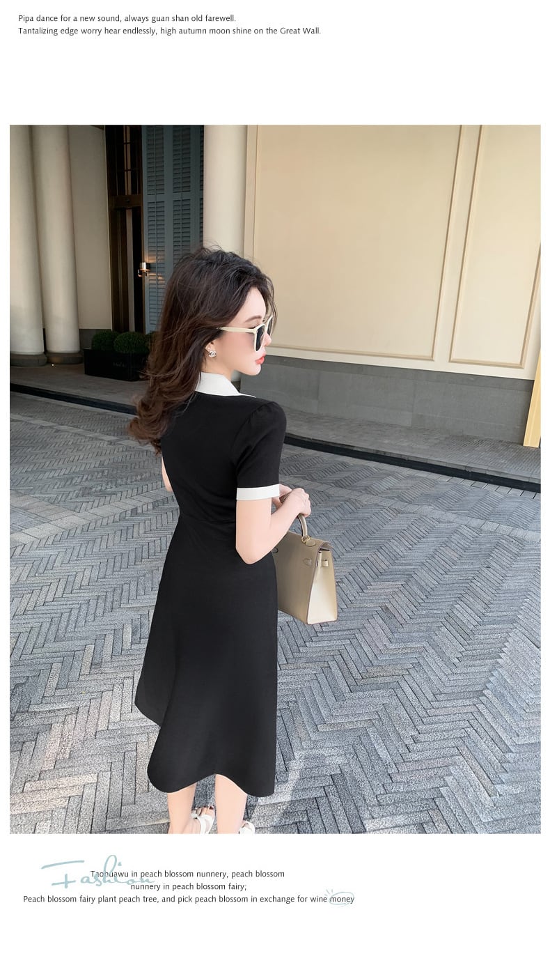 【dress】薄手ニットワンピース　M29745