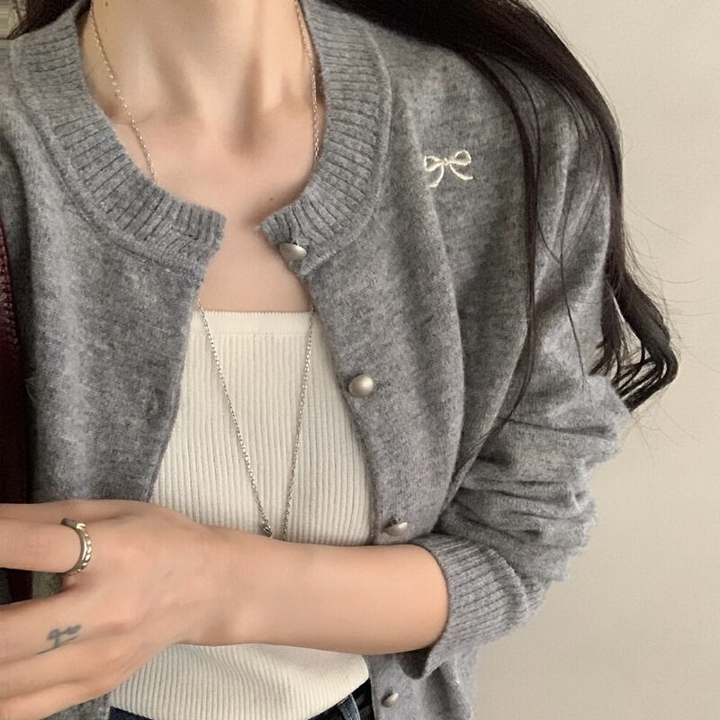 【outer】ニットカーディガン Q7248