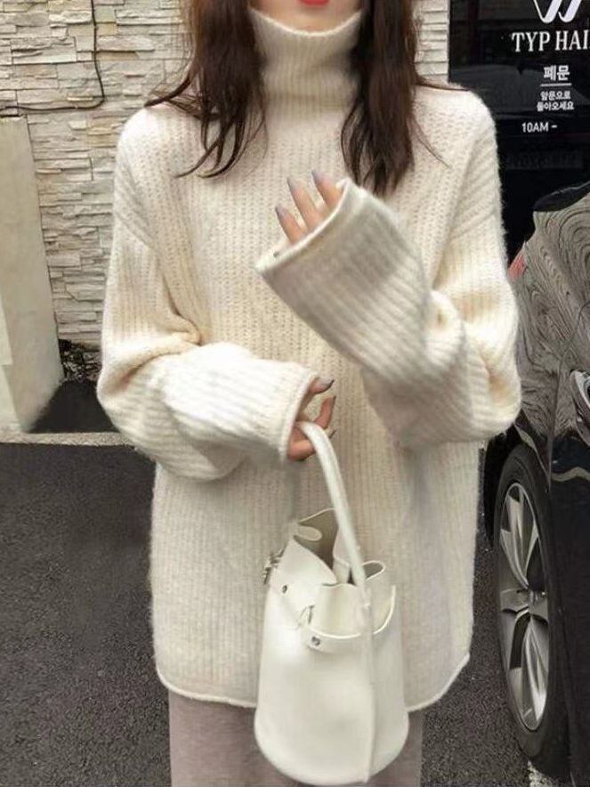 【tops】ハイネックニットセーター　M17997