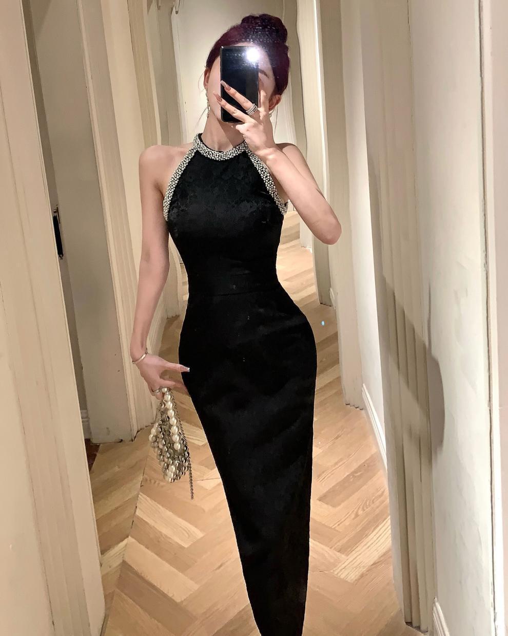 【dress】ホルターネックノースリーブワンピース G21116