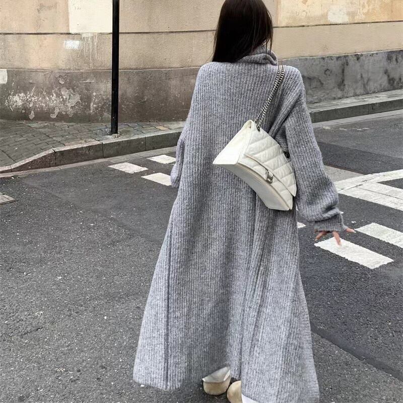 【outer】ロング丈ニットカーデ　M27398