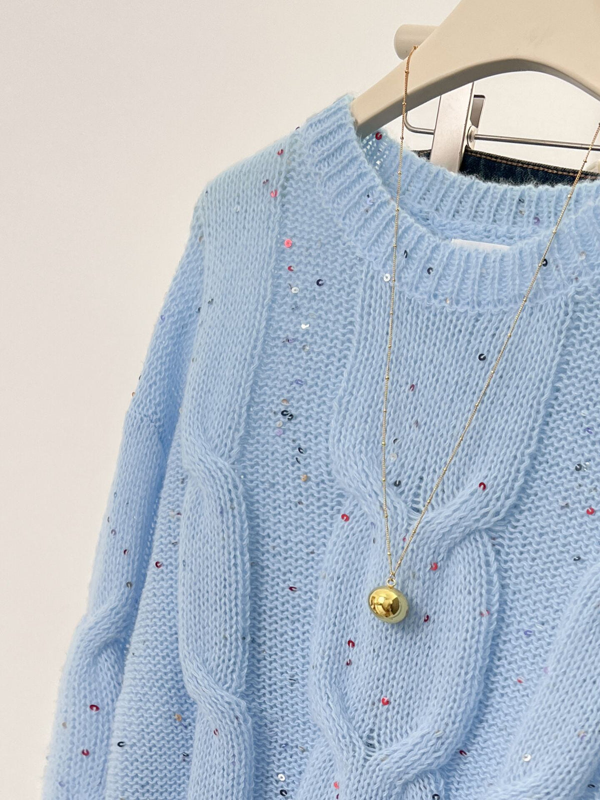 【tops】クルーネックニットセーター　M29236