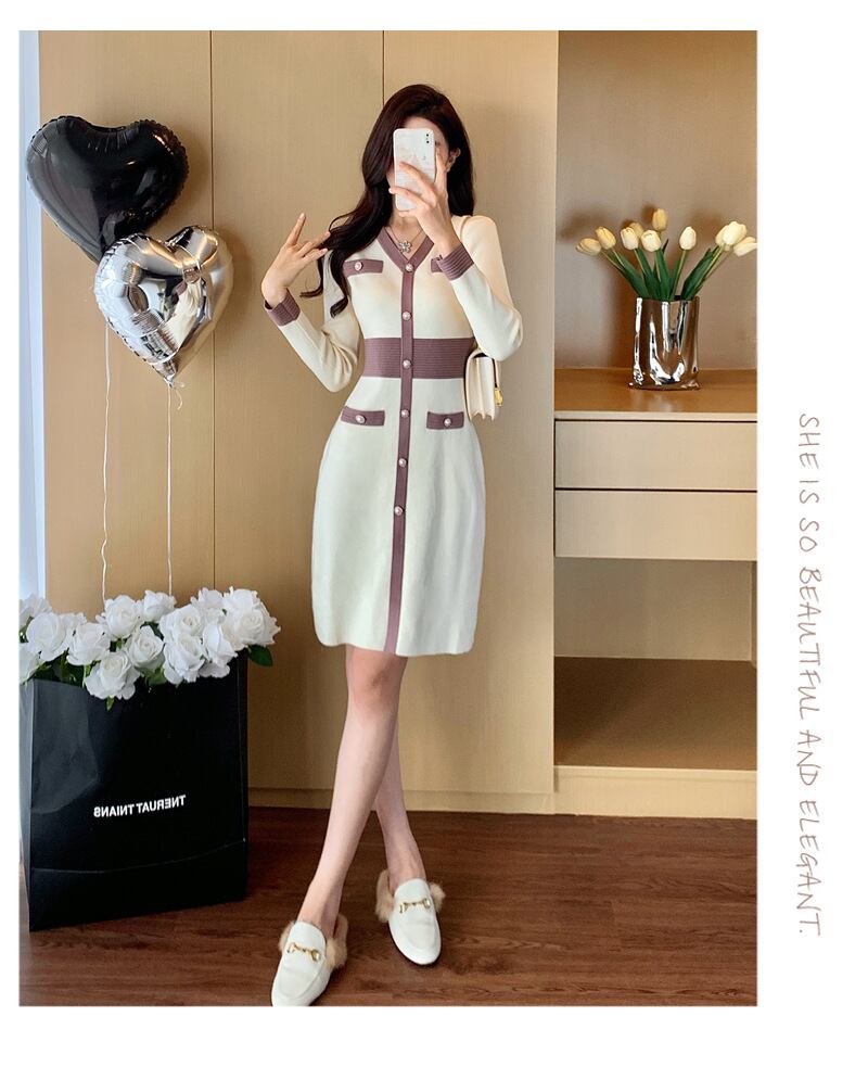 【dress】ニットワンピース　M28412