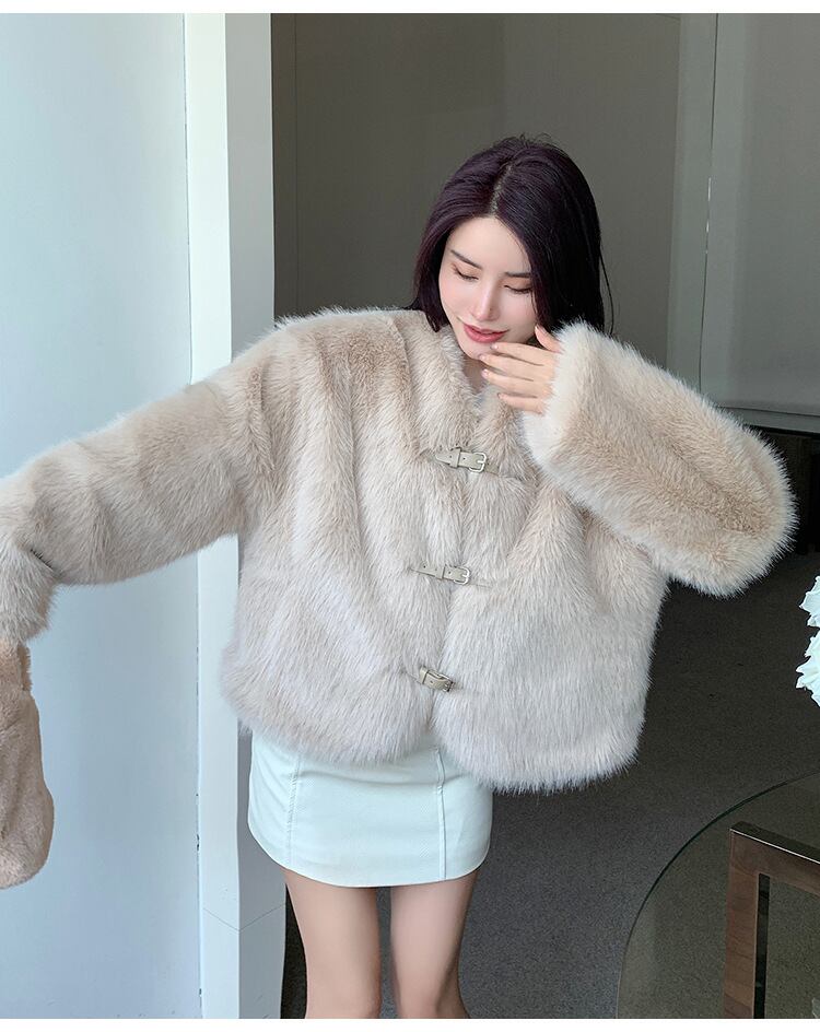 【outer】ファーショートコート　M27343