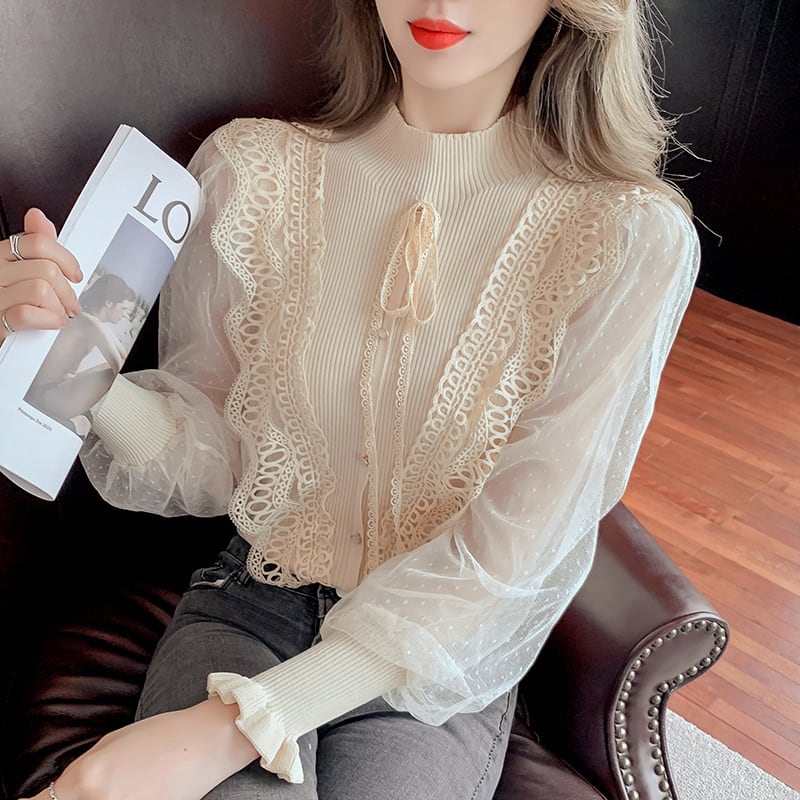 【tops】ドッキングブラウス　M29370