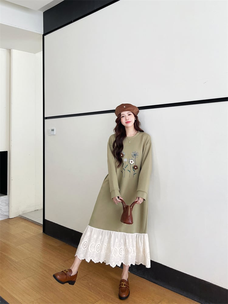 【dress】ドッキングカジュアルワンピース　M28935