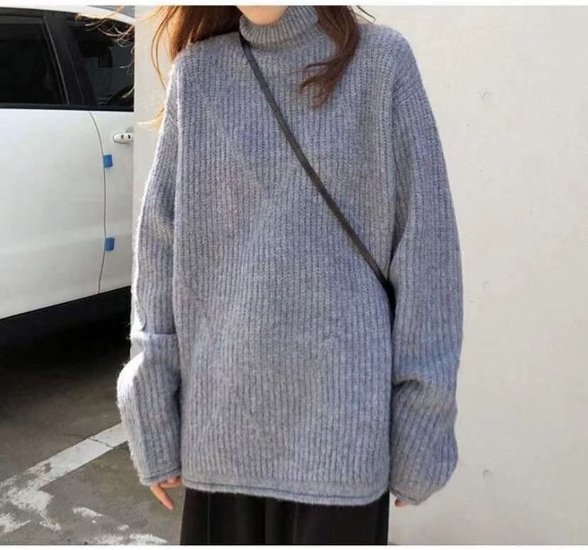 【tops】ハイネックニットセーター　M17997