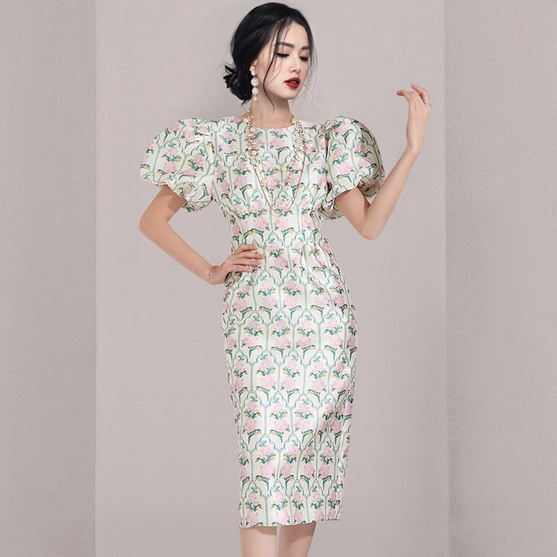 【dress】プリントワンピース　M24591