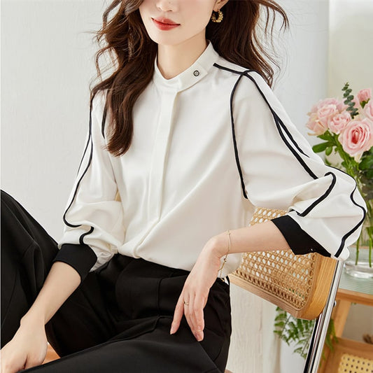 【tops】スタンドネックブラウスG20237