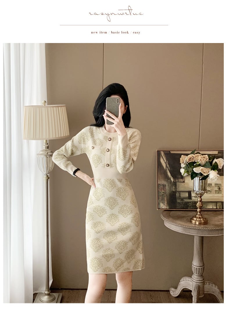 【dress】ニットワンピース　M27644