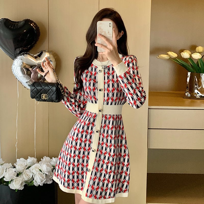 【dress】ニットワンピース　M28359