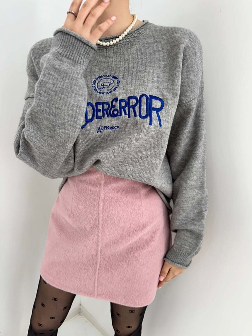 【tops】ラウンドネックニットセーターG19836