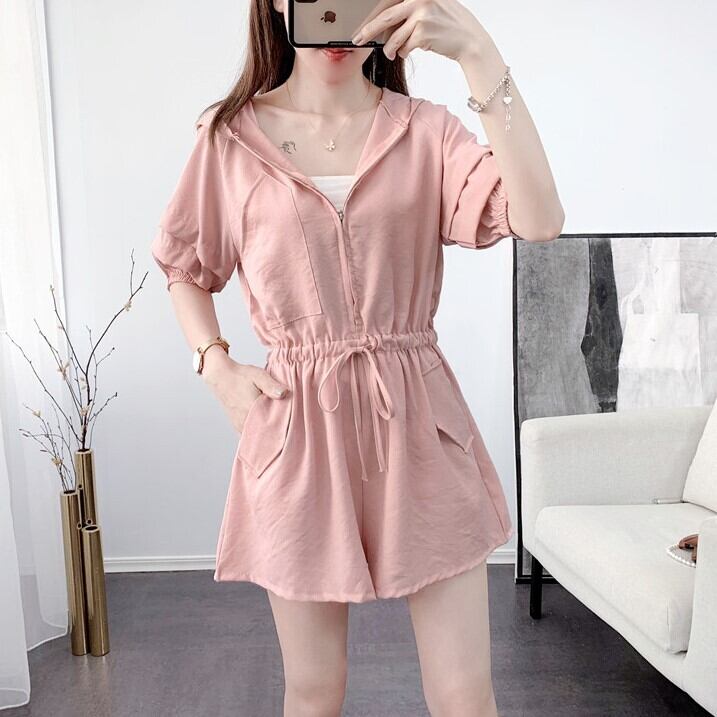 【set】ファッション好感度UP!気質満点ルーズ着痩せオールインワン G1047