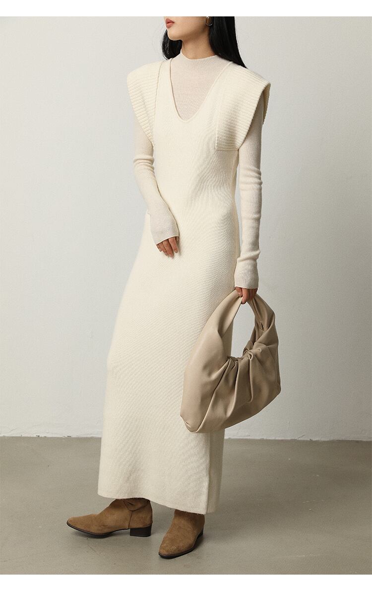 【dress】ノースリーブニットワンピース　N2809