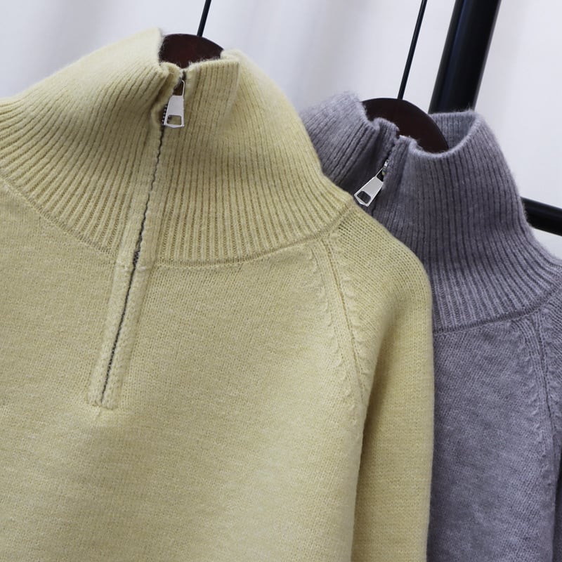 【tops】ファスナーニットセーター　M27745