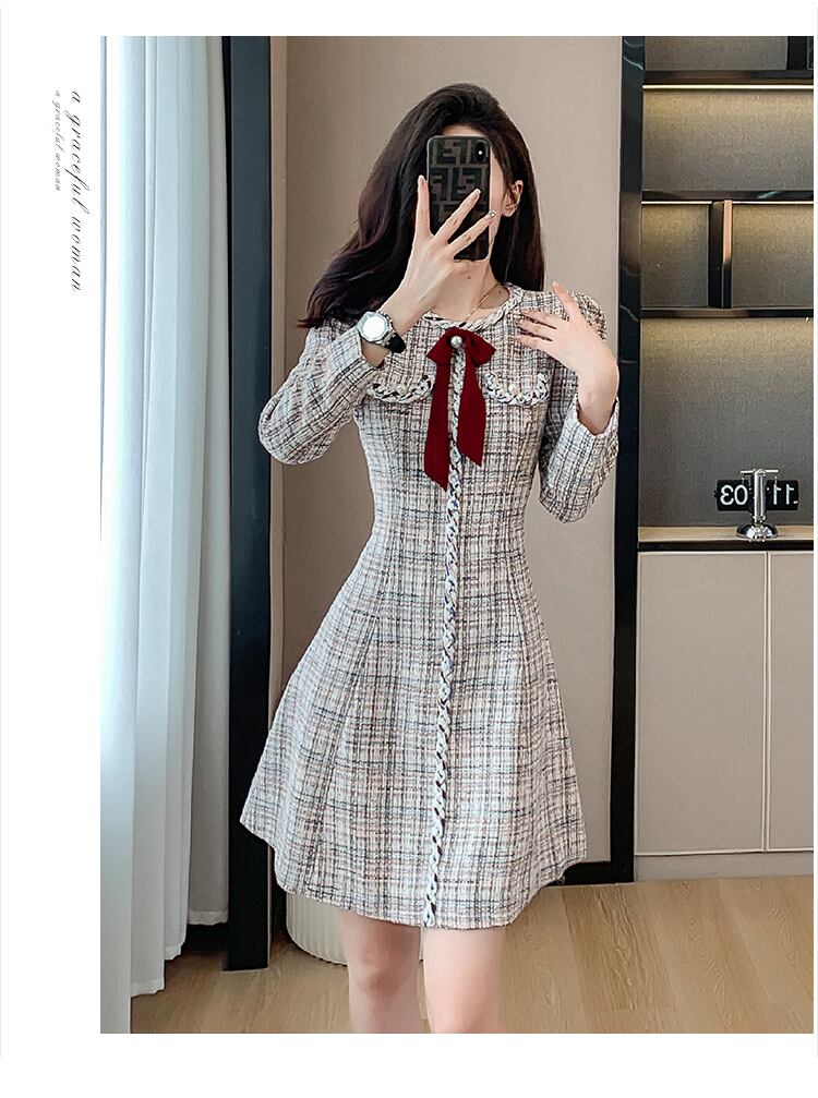 【dress】ツイードワンピース　M18608