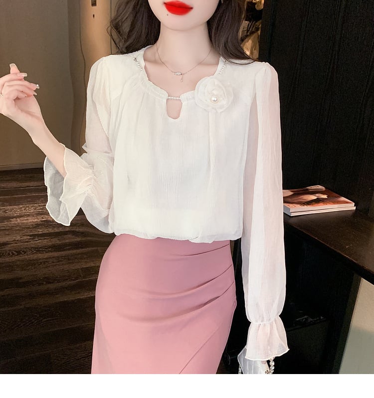 【tops】立体フラワートップス　M29036