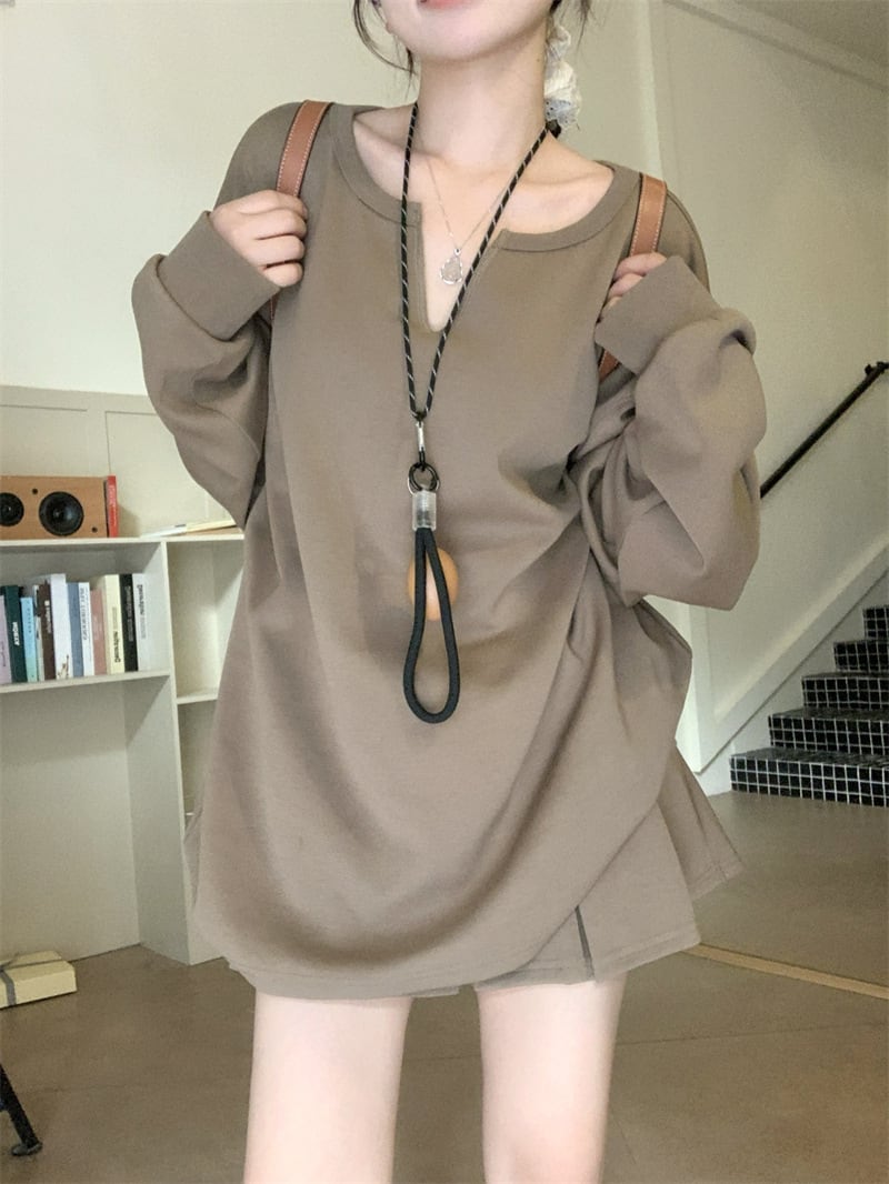 【set】プルオーバー×スカートセット　M26155