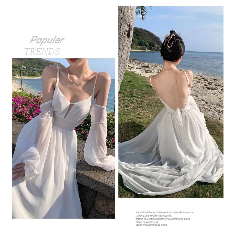 【dress】バックレスワンピース　M25210