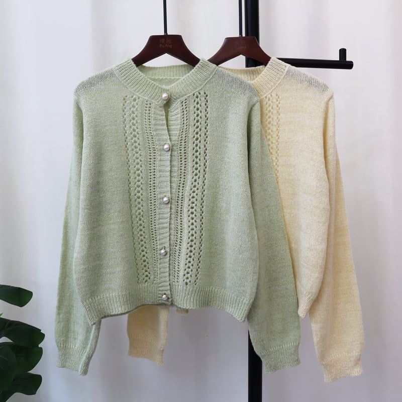 【outer】ニットカーデ　M25738