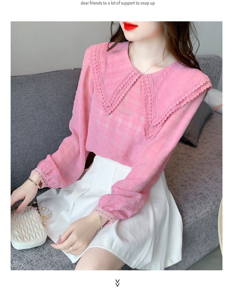 【tops】ドールカラーシャツトップス　M28616