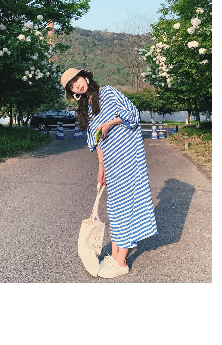 【dress】ボーダー柄ワンピース　M23930