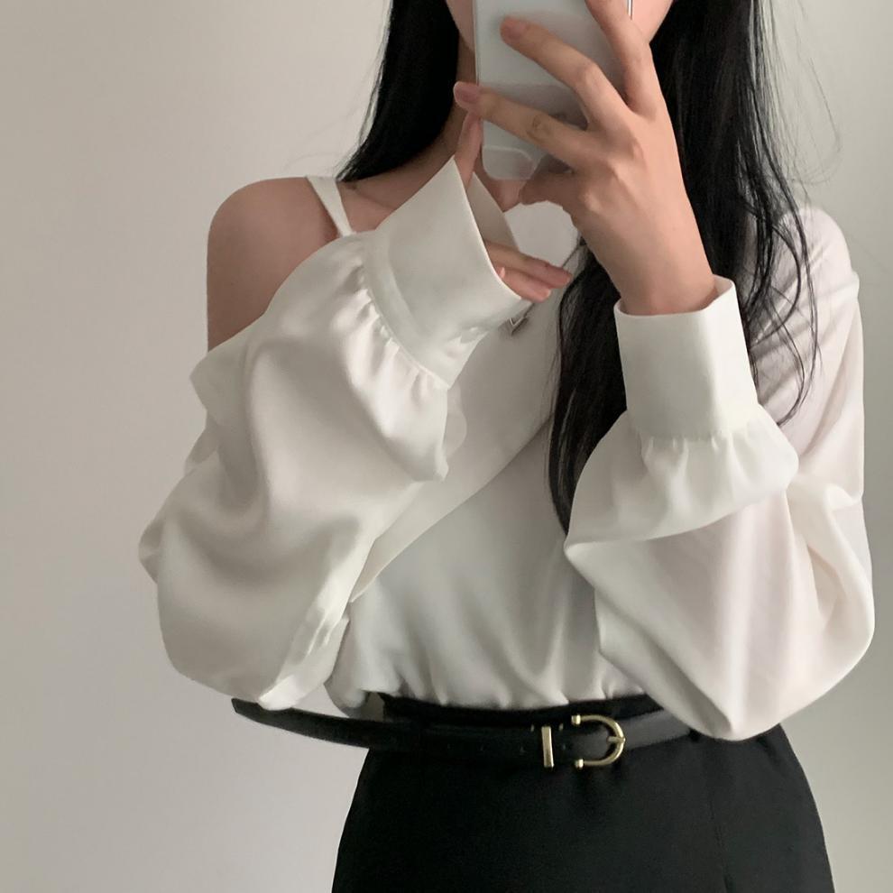 【tops】オフショルダートップス　M25763