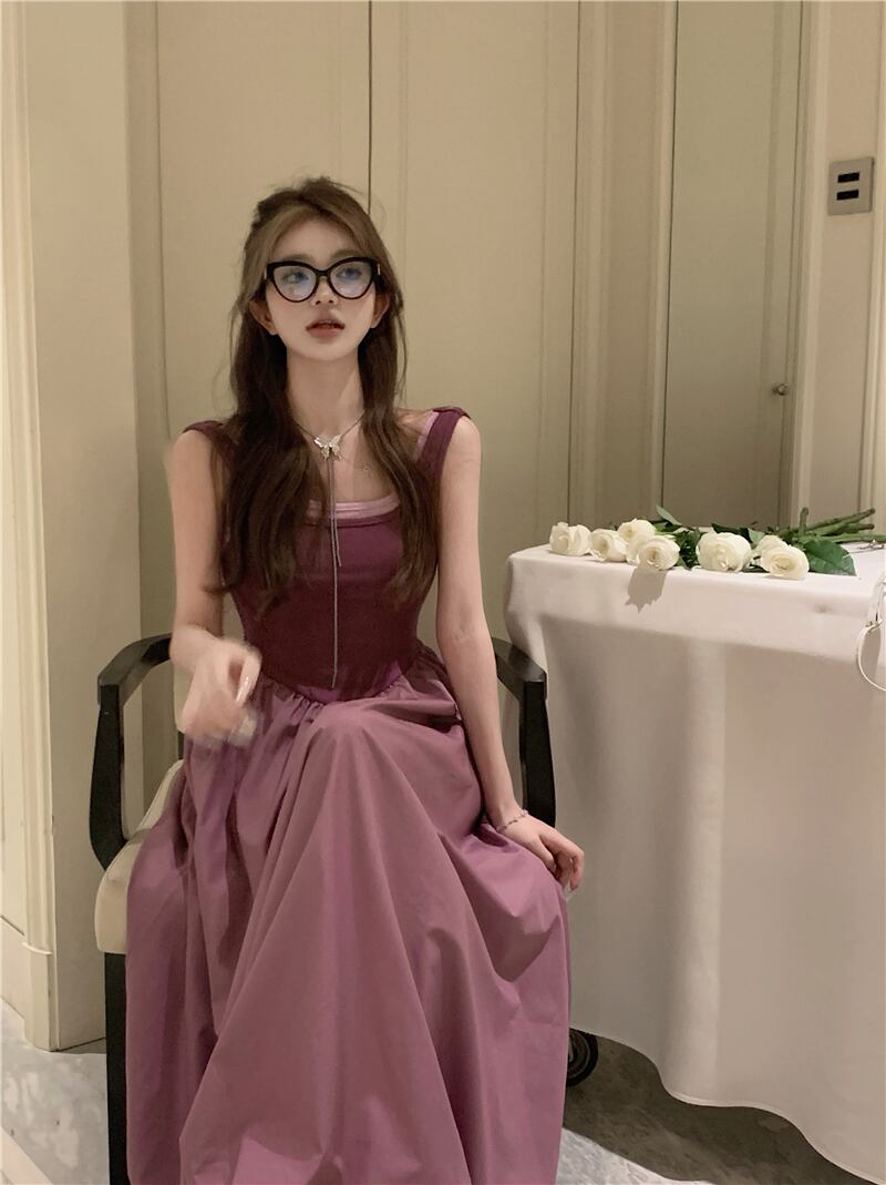 【dress】バックで綺麗キャミワンピース G21311