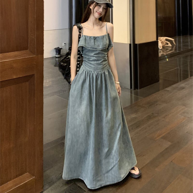 【dress】デニムキャミワンピース　M29988