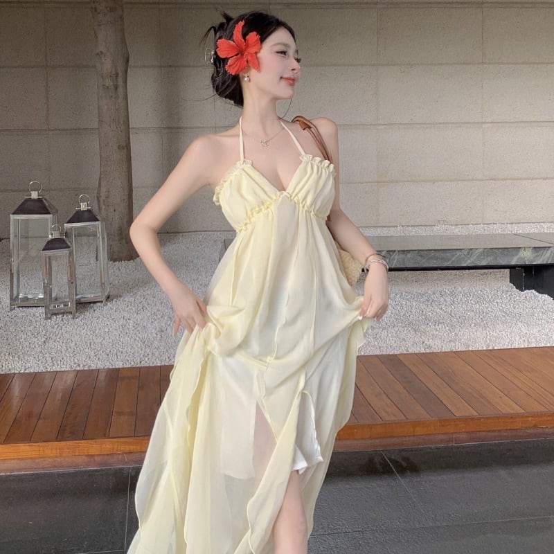 【dress】バックレスワンピース　M25007