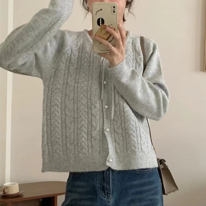 【outer】ニットカーデ　M25915