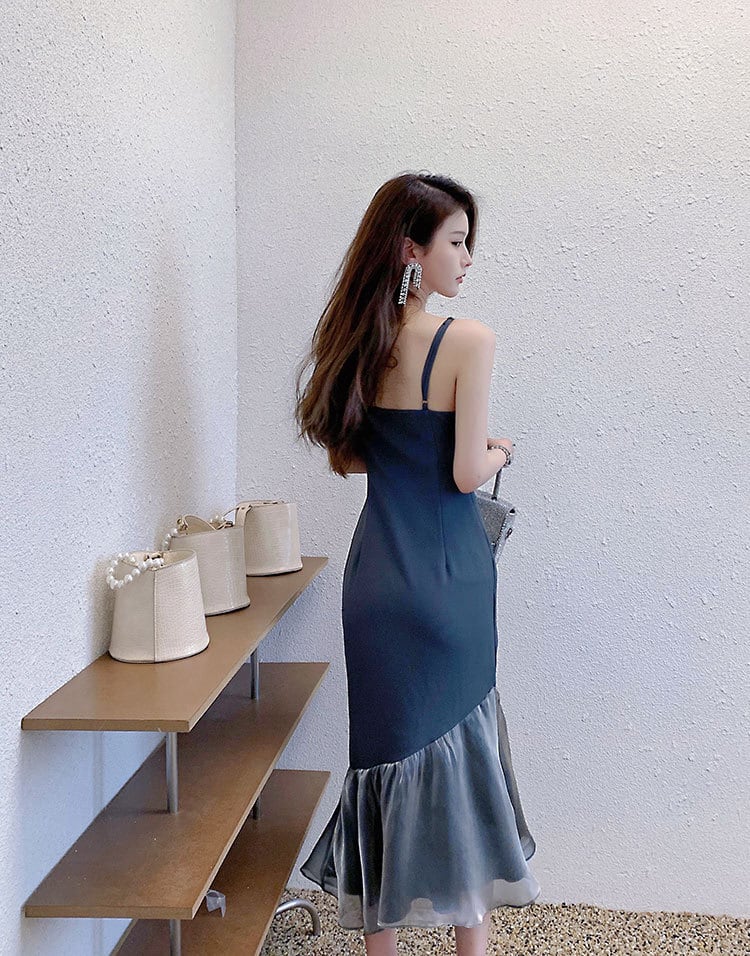 【dress】切り替えマーメイドキャミワンピース G21255