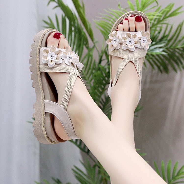 【shoes】立体フラワーサンダル　M24651
