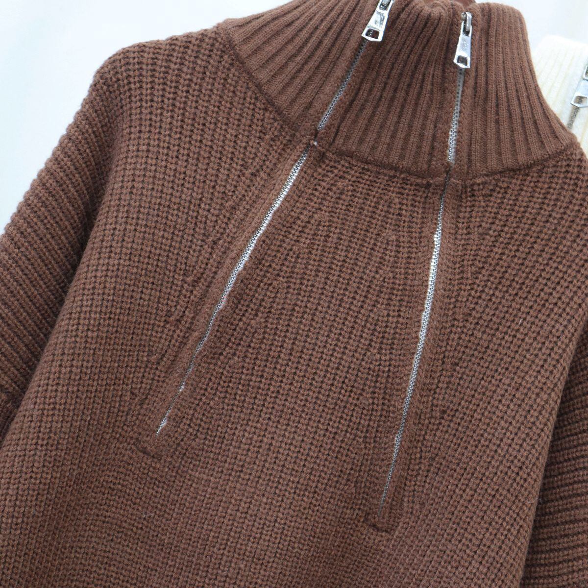 【tops】ファスナーニットセーター　M18759
