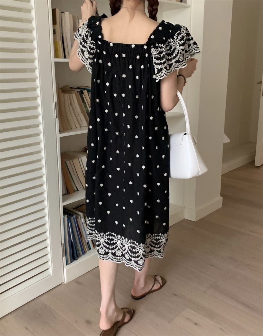 【dress】刺繍ワンピース　M24729