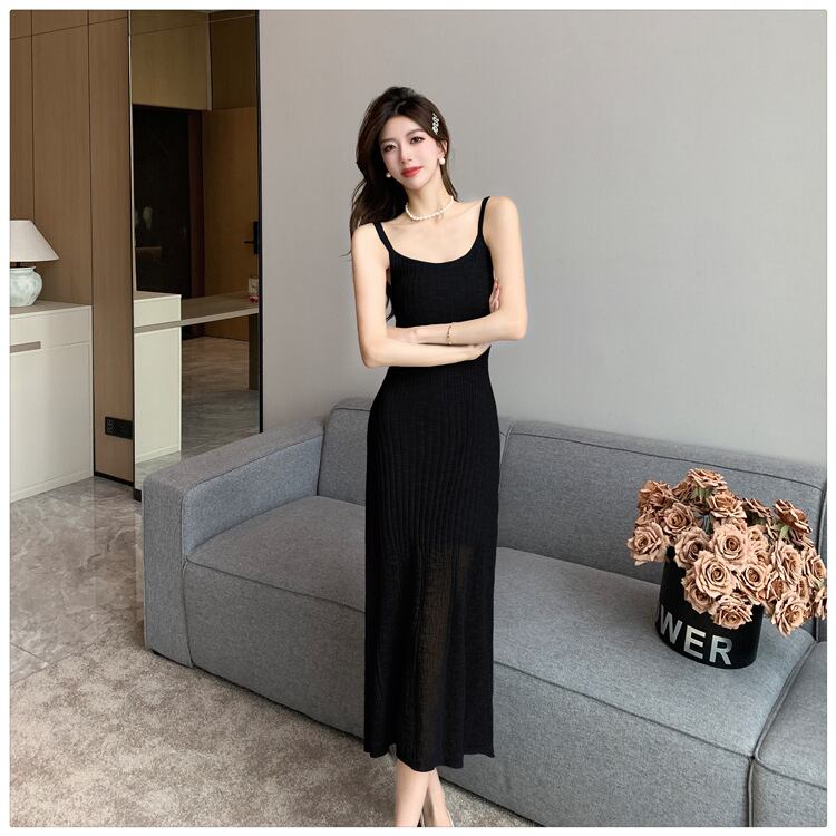 【dress】ニット薄手キャミワンピースG20650