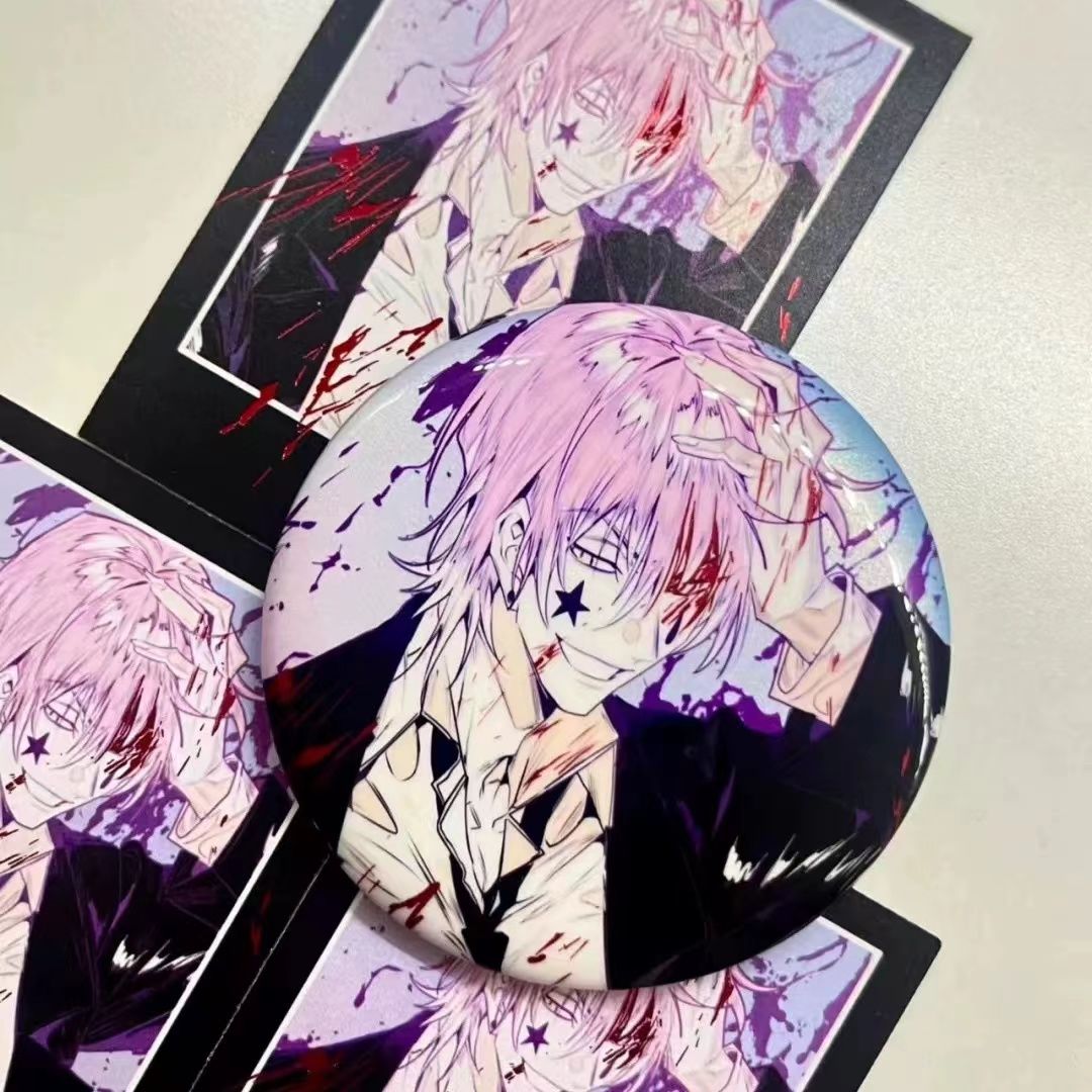 【GOODS】HUNTER×HUNTER 血を染める 58mm 缶バッジ Q2239