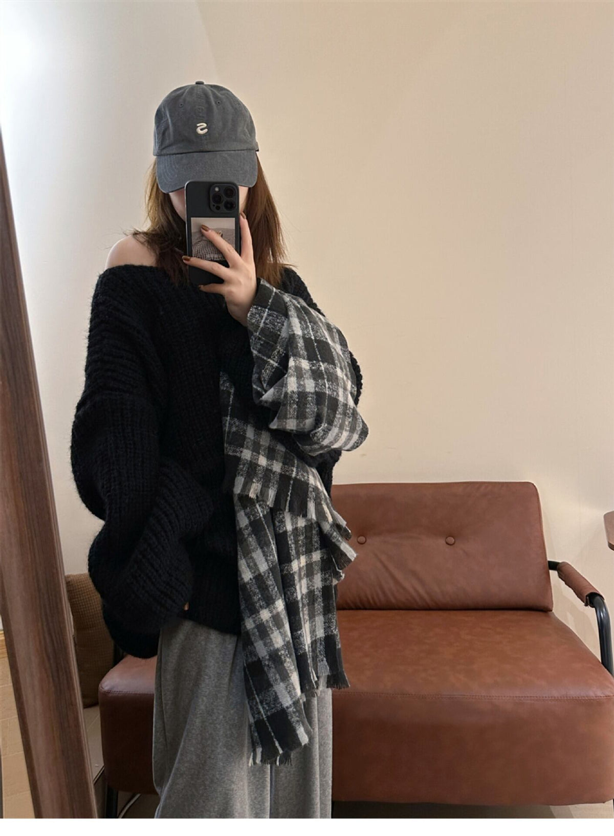 【tops】クルーネックニットセーター　M18988